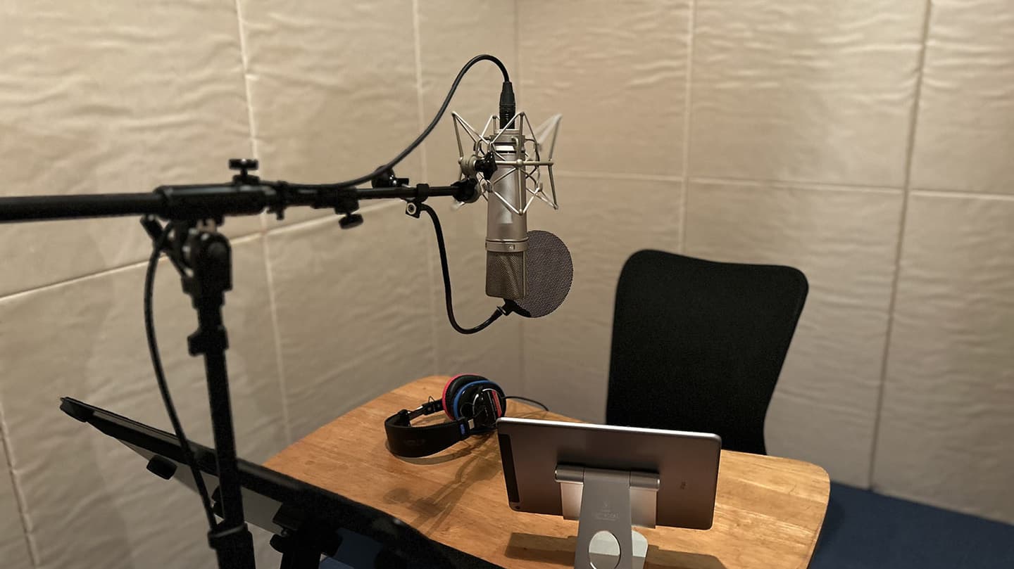 ナレーション収録画像